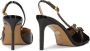 Kazar Zwarte gelakte pumps met open hakken Black Dames - Thumbnail 3