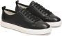 Kazar Zwarte geperforeerde leren sneakers Black Heren - Thumbnail 3