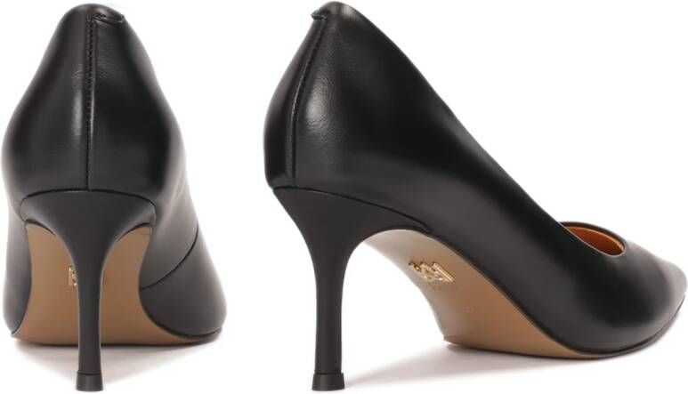 Kazar Zwarte gladleren pumps met lage hak Black Dames