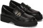 Kazar Zwarte graanleren halfschoenen Black Dames - Thumbnail 5