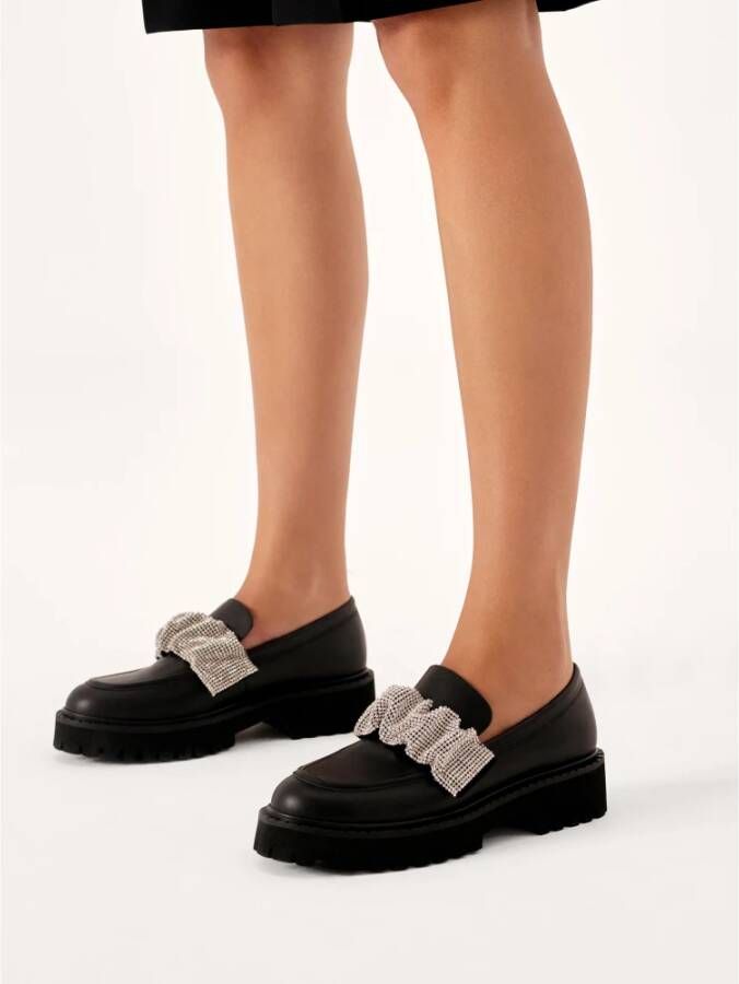 Kazar Zwarte halfschoenen met verwisselbare decoratieve banden Black Dames