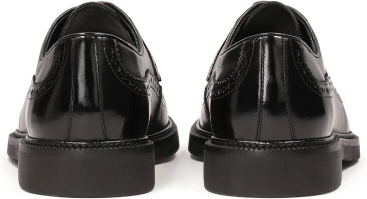 Kazar Zwarte heren brogue halfschoenen Black Heren