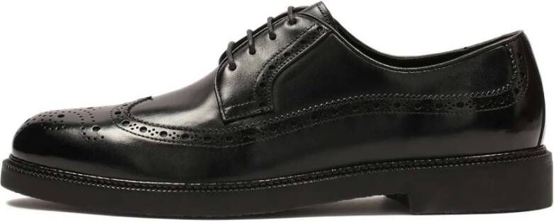 Kazar Zwarte heren brogue halfschoenen Black Heren