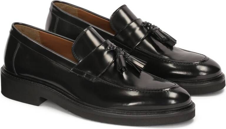 Kazar Zwarte heren loafers met een clutch Black Heren