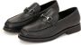 Kazar Studio Zwarte loafers voor heren met metalen decoratie Black Heren - Thumbnail 10