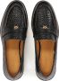 Kazar Zwarte klassieke reliëflederen loafers Black Dames - Thumbnail 4