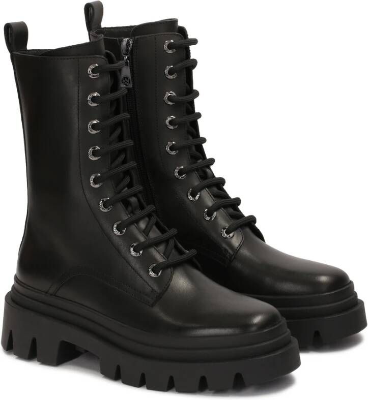 Kazar Zwarte laarzen in militaire stijl Black Dames