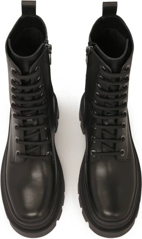 Kazar Zwarte laarzen in militaire stijl Black Dames