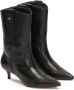 Kazar Zwarte laarzen met afgeronde bovenkant in cowboy-stijl Black Dames - Thumbnail 2