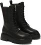 Kazar Zwarte laarzen met hoge schacht in militaire stijl Black Dames - Thumbnail 2