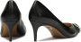 Kazar Zwarte lage pumps versierd met strepen Black Dames - Thumbnail 3