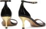 Kazar Zwarte lak sandalen met gouden hak Black Dames - Thumbnail 5