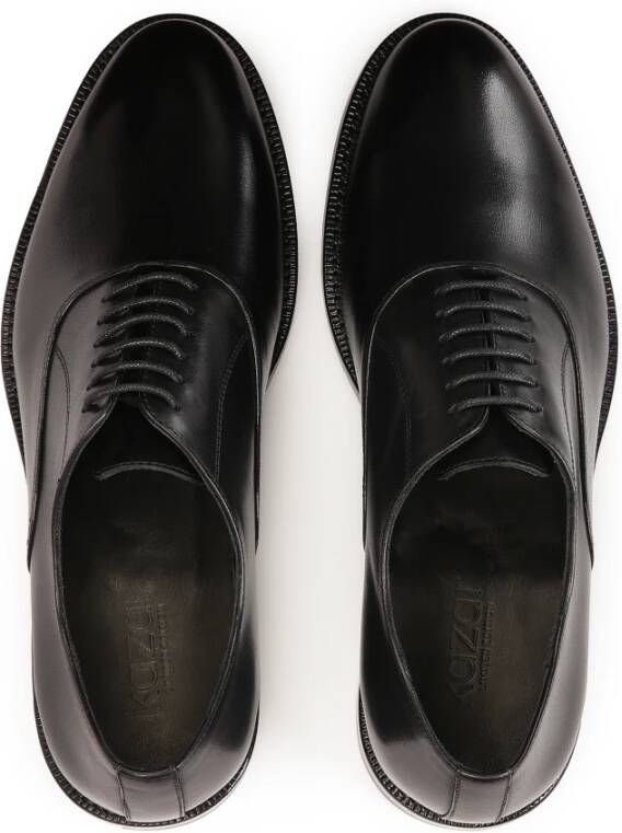 Kazar Zwarte leren halfschoenen uit de Limited Collection Black Heren