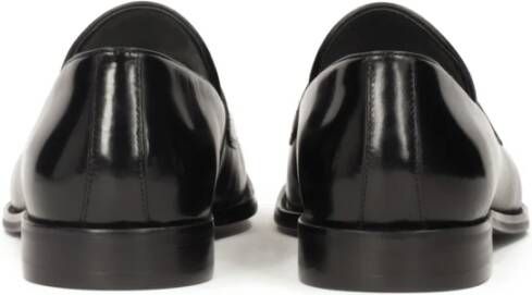 Kazar Zwarte leren heren penny loafers Black Heren