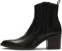 Kazar Zwarte leren laarzen in cowboy-stijl Black Dames - Thumbnail 5