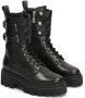 Kazar Zwarte leren laarzen in militaire stijl Black Dames - Thumbnail 2