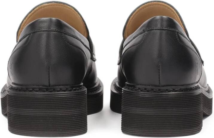 Kazar Zwarte leren loafers voor vrouwen Black Dames