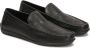 Kazar Zwarte leren mocassins versierd met perforaties Black Heren - Thumbnail 2