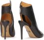 Kazar Zwarte leren peep toe laarzen Black Dames - Thumbnail 6