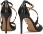 Kazar Zwarte leren sandalen met kruisbanden Black Dames - Thumbnail 3