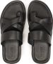 Kazar Zwarte leren slides in urban stijl voor mannen Black Heren - Thumbnail 6