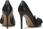 Kazar Zwarte leren stiletto's met rozen Black Dames - Thumbnail 3