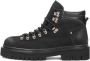 Kazar Zwarte Leren Wandelschoenen Black Heren - Thumbnail 6