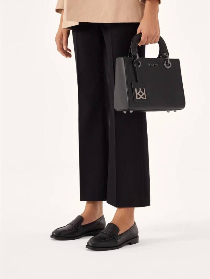 Kazar Zwarte loafers in minimalistische stijl Black Dames