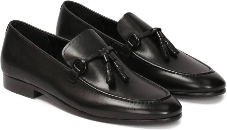 Kazar Zwarte loafers met kwastje Black Heren