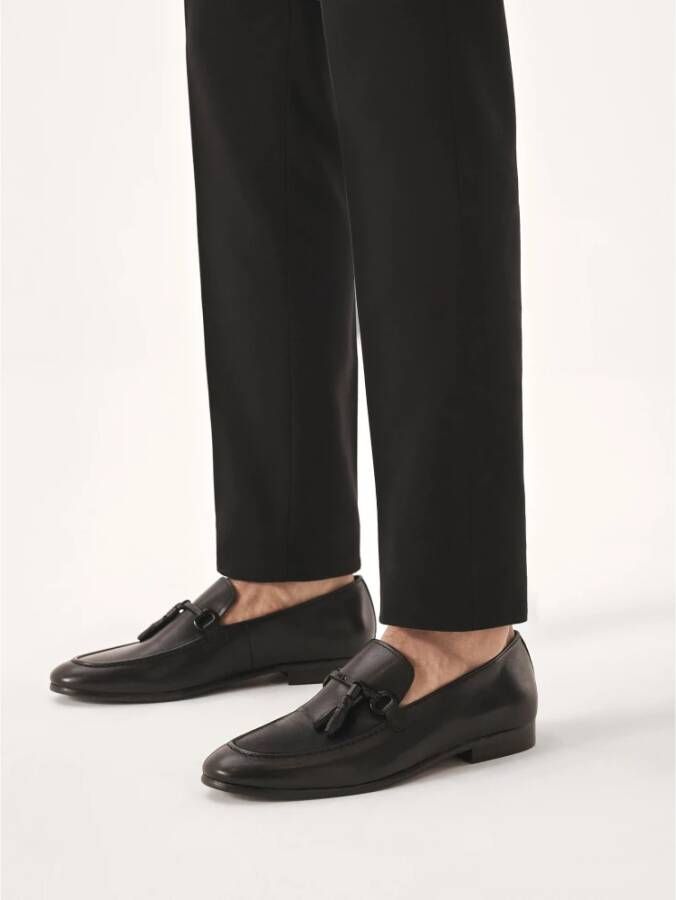 Kazar Zwarte loafers met kwastje Black Heren