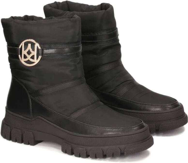 Kazar Zwarte monogram sneeuwlaarzen Black Dames