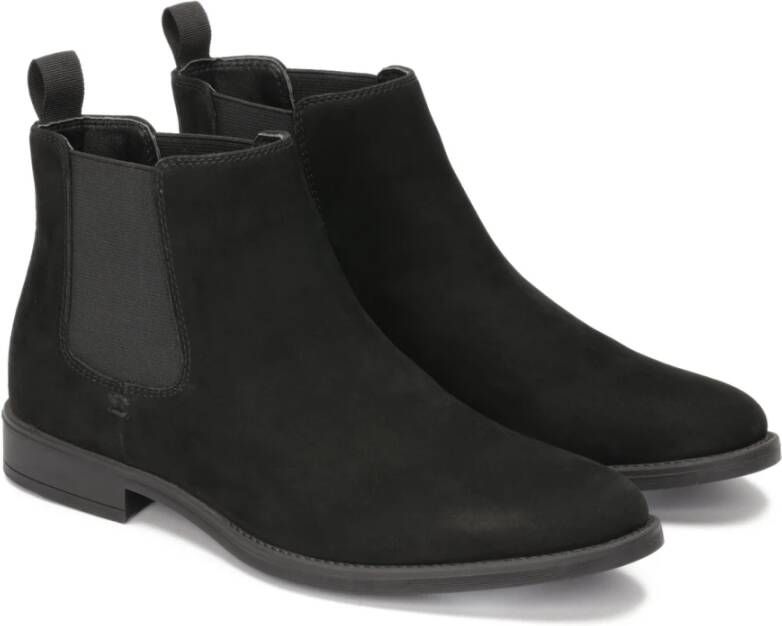 Kazar Zwarte nubuck Chelsea-laarzen Black Heren