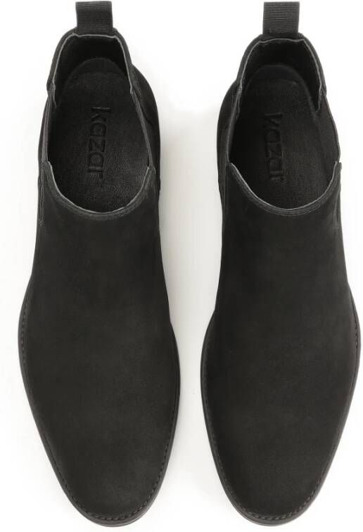 Kazar Zwarte nubuck Chelsea-laarzen Black Heren