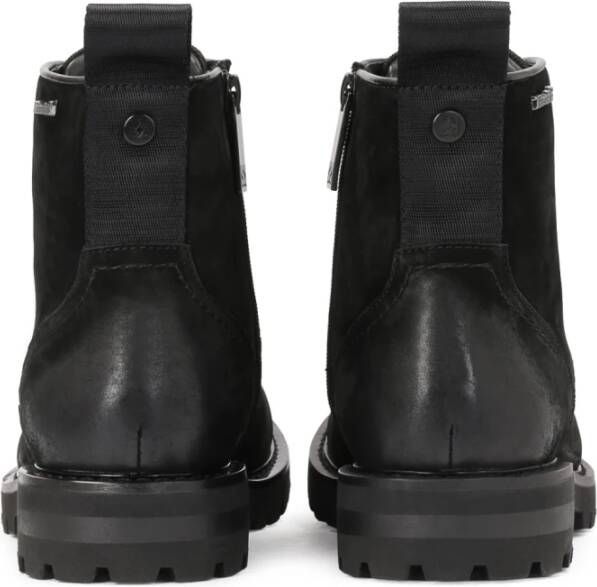 Kazar Zwarte Nubuck Enkellaarzen Black Heren