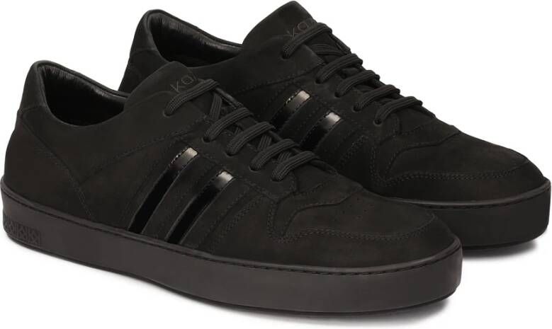 Kazar Zwarte nubuck sneakers Black Heren