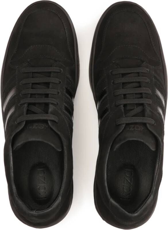 Kazar Zwarte nubuck sneakers Black Heren