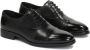 Kazar Zwarte oxfords met overlappende neus Black Heren - Thumbnail 2