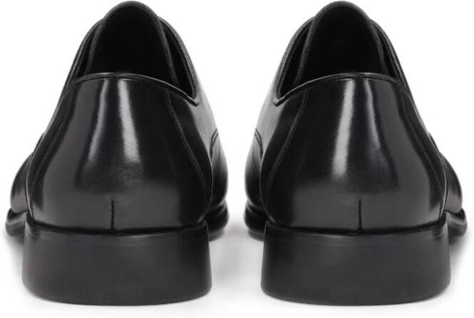 Kazar Zwarte oxfords voor mannen met versierde tenen Black Heren