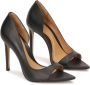 Kazar Zwarte peep toe pumps met puntige neus Black Dames - Thumbnail 2