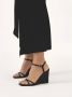 Kazar Zwarte platform sandalen met vierkante neus Black Dames - Thumbnail 3