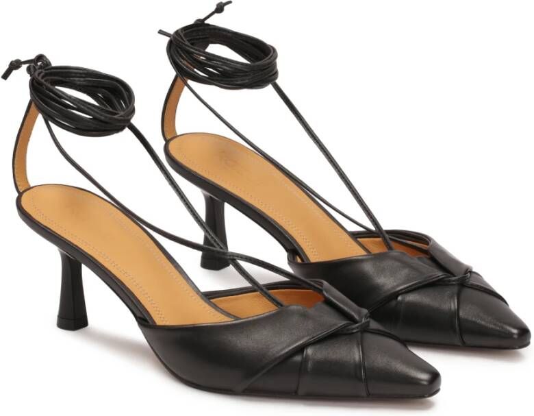 Kazar Zwarte pumps met binding rond de enkel Black Dames