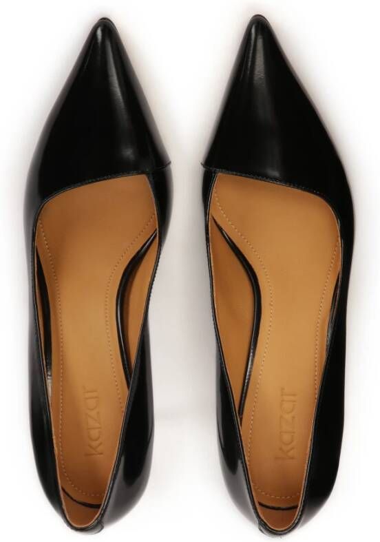 Kazar Zwarte pumps met een mooi uitgesneden bovenkant Black Dames