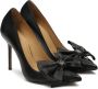 Kazar Zwarte pumps met grote strik en monogram Black Dames - Thumbnail 2