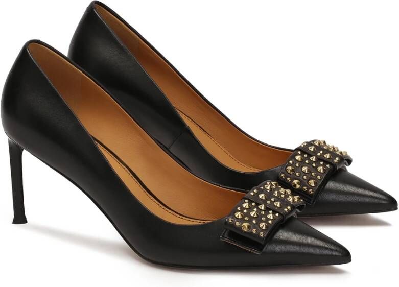 Kazar Zwarte pumps met grote versierde strikken Black Dames