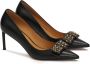 Kazar Zwarte pumps met grote versierde strikken Black Dames - Thumbnail 2