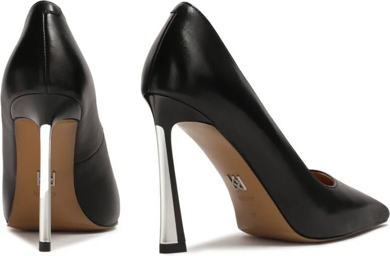 Kazar Zwarte pumps met hoge hakken en metalen inzetstukken Black Dames