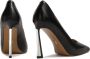 Kazar Zwarte pumps met hoge hakken en metalen inzetstukken Black Dames - Thumbnail 3