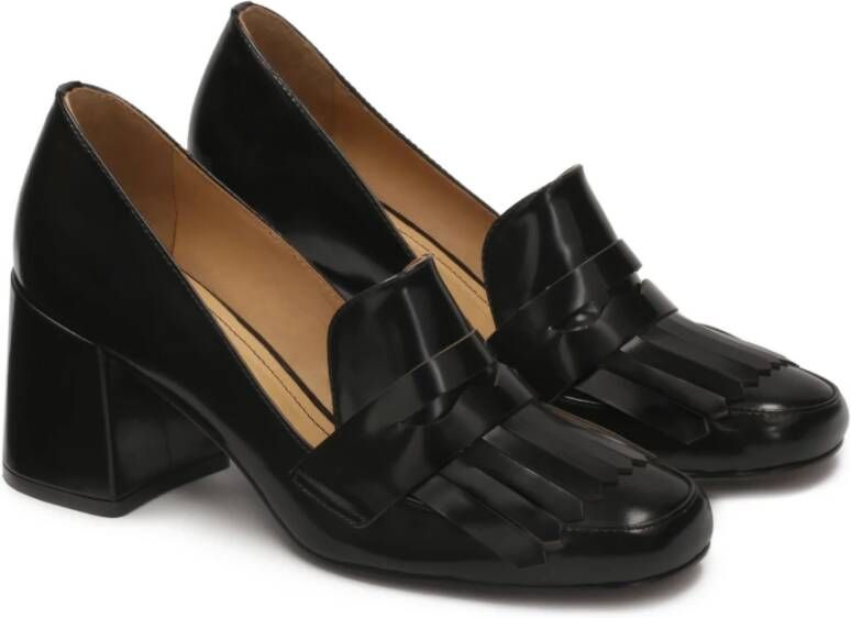 Kazar Zwarte pumps met kwastjes en een brede hak Black Dames