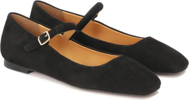 Kazar Zwarte pumps op een platte zool Black Dames