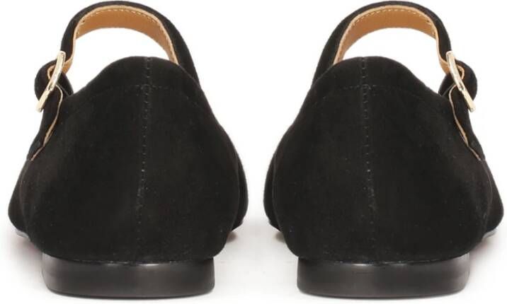 Kazar Zwarte pumps op een platte zool Black Dames